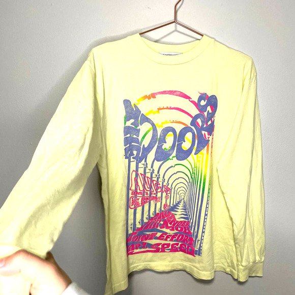 Daydreamer The Doors 1976 Oversized Long Sleeve Tee Tender Yellow Size Small - Picture 7 of 10